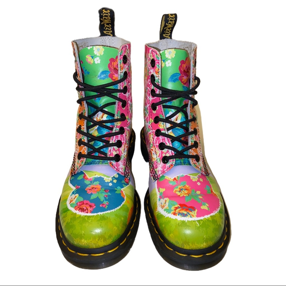 Dr. Martens Floral Pascal Daze Lace Up Boots